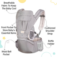 1st Step 5 in 1 Hip Seat Baby Carrier (Grey)