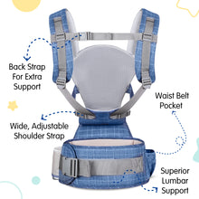 1st Step 5 in 1 Hip Seat Baby Carrier (Blue)