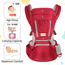 1st Step 5 in 1 Hip Seat Baby Carrier (Red)