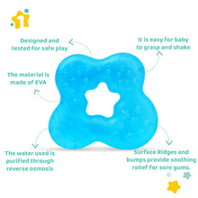 1st Step Water Filled Silicone Cooling & 100% Safe BPA Free 3M+ Combo Pack of 3 Baby Teether