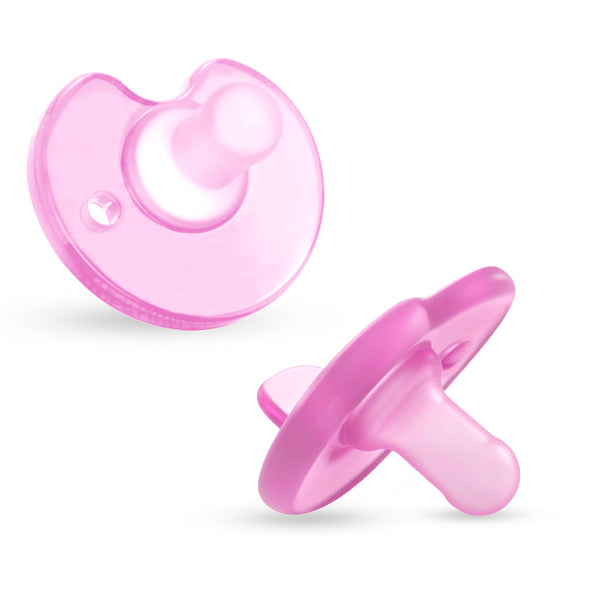 1st Step Silicone Pacifier for Babies (Pack of 1, Pink)