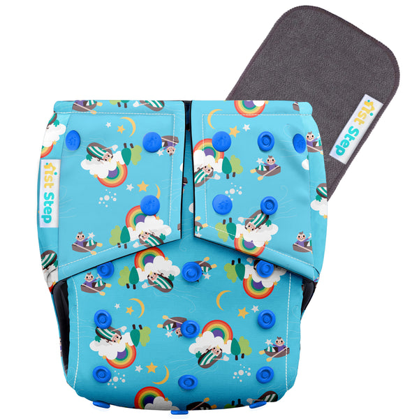 1st Step Bamboo Charcoal Reusable, Adjustable Diaper With Bamboo Charcoal Liner