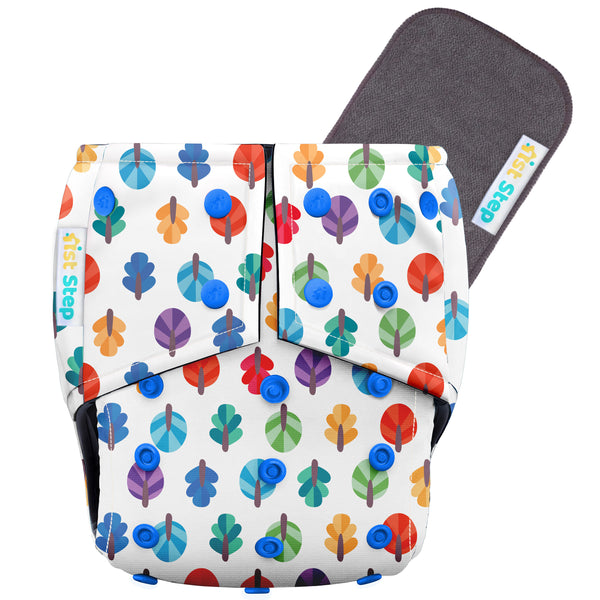 1st Step Bamboo Charcoal Reusable, Adjustable Diaper With Bamboo Charcoal Liner
