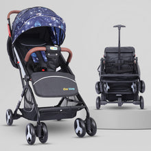 1st Step Aura Stroller with Portable Travel Friendly Trolley and Compact Fold (Navy Printed)