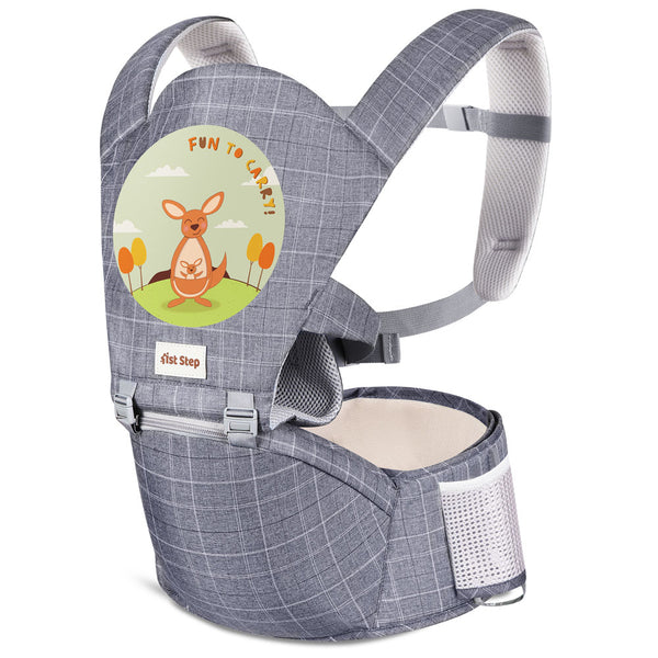 1st Step 5 in 1 Hip Seat Baby Carrier (Grey)