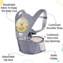 1st Step 5 in 1 Hip Seat Baby Carrier (Grey)
