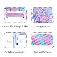 1st Step Baby Swing Bassinet Jhula with Removable Mosquito Net & Storage Basket Bassinet - Pink