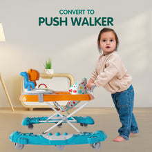 1st Step Walker with Push Handle, Musical Play Tray and Multi Level Height Adjustment