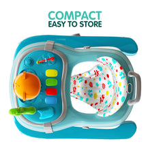 1st Step Walker with Push Handle, Musical Play Tray and Multi Level Height Adjustment