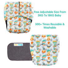 1st Step Bamboo Charcoal Reusable, Adjustable Diaper With Bamboo Charcoal Liner