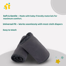 1st Step Reusable 5 Layers (2 Layers Bamboo Charcoal, 3 Layers Microfiber) Inserts Liners for Baby Cloth Diapers (Pack of 2)