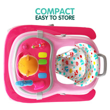 1st Step Walker with Push Handle, Musical Play Tray and Multi Level Height Adjustment