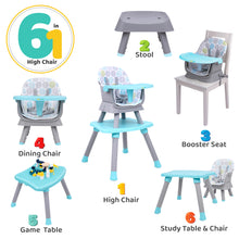 1st Step Versa Multifunction 6 in 1 Baby High Chair  (Grey)