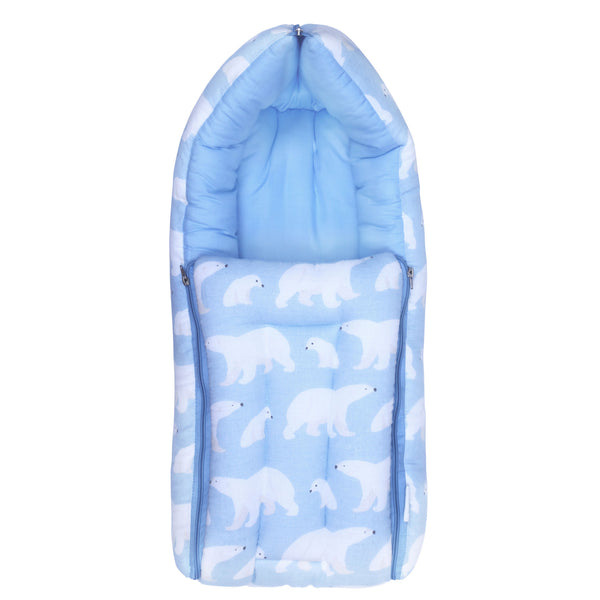 1st Step 100% Muslin Cotton 3 in 1 Baby Bed, Sleeping Bag & Carry Nest, Cotton Baby Bedding for New Born & Infant, Portable Bassinet, for Baby Carrying & Sleeping, Unisex Baby Sleeping Bed (Copy)