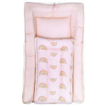 1st Step 100% Muslin Cotton 3 in 1 Baby Bed, Sleeping Bag & Carry Nest, Cotton Baby Bedding for New Born & Infant, Portable Bassinet, for Baby Carrying & Sleeping, Unisex Baby Sleeping Bed