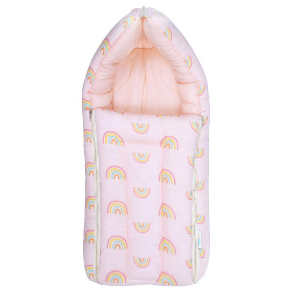 1st Step 100% Muslin Cotton 3 in 1 Baby Bed, Sleeping Bag & Carry Nest, Cotton Baby Bedding for New Born & Infant, Portable Bassinet, for Baby Carrying & Sleeping, Unisex Baby Sleeping Bed
