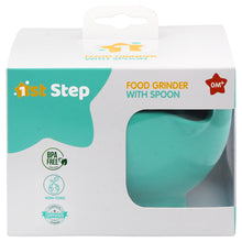 1st Step Portable Grinding Feeding Masher/Serving Bowl for Baby Food Preparation with Spoon - Mint Green