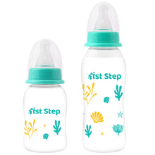 1st Step BPA Free Baby Feeding Bottle with Anti-Colic Nipple (Green, 125 & 250 ml)