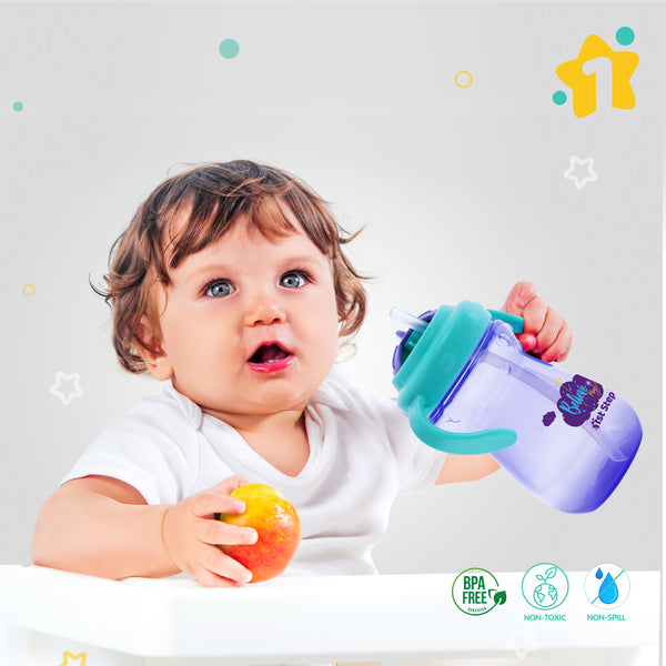 1st Step 360ml BPA Free Polypropylene Straw Sipper  (Lavender)