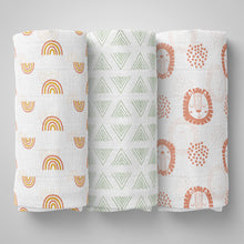 1st Step 100% Cotton Muslin Baby Swaddle Set, Pack of 3, Size-120cm x 100cm