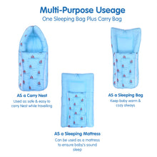 1st Step 100% Muslin Cotton 3 in 1 Baby Bed, Sleeping Bag & Carry Nest, Cotton Baby Bedding for New Born & Infant, Portable Bassinet, for Baby Carrying & Sleeping, Unisex Baby Sleeping Bed