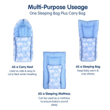 1st Step 100% Muslin Cotton 3 in 1 Baby Bed, Sleeping Bag & Carry Nest, Cotton Baby Bedding for New Born & Infant, Portable Bassinet, for Baby Carrying & Sleeping, Unisex Baby Sleeping Bed (Copy)