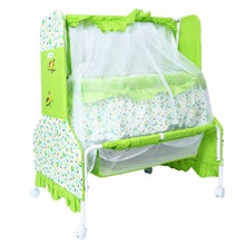 1st Step Cradle with Swing, Mosquito Net and Storage Basket (Green)