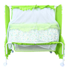 1st Step Cradle with Swing, Mosquito Net and Storage Basket (Green)