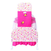 1st Step Cradle with Swing, Mosquito Net and Storage Basket (Pink)