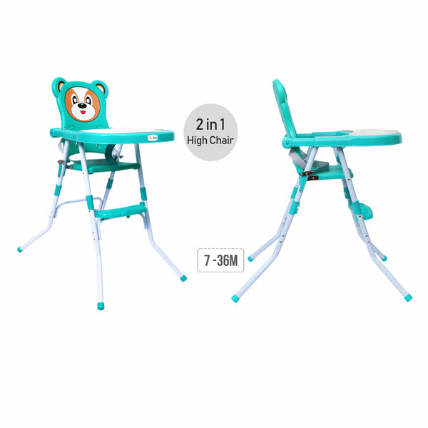 1st Step Convertible High Chair Cum Booster Seat-Blue