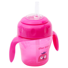 1st Step 150ml Birdie BPA Free Non-SpiII Interchangeable Sipper / Sippy Cup with Soft Silicone Spout And Straw-Pink