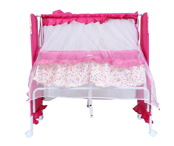1st Step Cradle With Swing And Mosquito Net-Pink