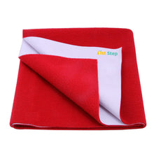 1st Step Supa - Dry Extra Absorbent Dry Sheet/Bed Protector/Mattress Protector (Red, Large(100 * 140 cm))