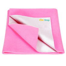 1st Step Supa - Dry Extra Absorbent Dry Sheet/Bed Protector/Mattress Protector (Pink, Large(100 * 140 cm))