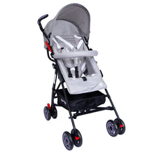 1st Step Jet Stroller/Pram With 5 Point Safety Harness And Adjustable Handles - Grey