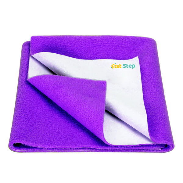 1st Step Supa - Dry Extra Absorbent Dry Sheet/Bed Protector/Mattress Protector (Purple, Large(100 * 140 cm))