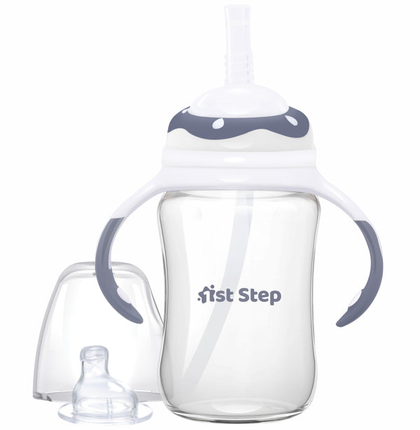 1st Step TRITAN Non-Spill Interchangeable Sipper/Sippy Cup With Soft Silicone Spout and Straw
