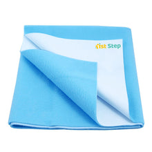 1st Step Supa - Dry Extra Absorbent Dry Sheet/Bed Protector/Mattress Protector (Light Blue, Extra Large (157 * 220 cm))