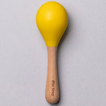1st Step Wooden Maracus Toys Rattle - Blue And Yellow