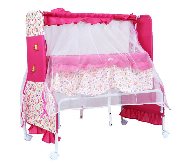 1st Step Cradle With Swing And Mosquito Net-Pink