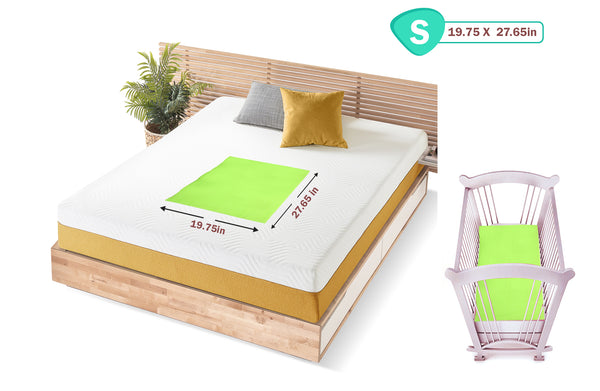 1st Step Supa - Dry Extra Absorbent Dry Sheet/Bed Protector/Mattress Protector (Green, Small (50 * 70 cm))