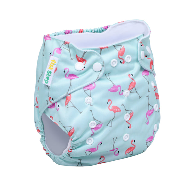 1st Step Reusable & Adjustable Diaper (Flamingo)