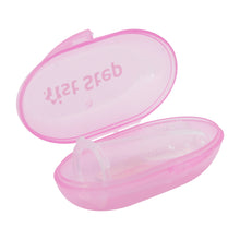 1st Step Silicone Finger Brush Pack of 2 With Carrying Case-Pink