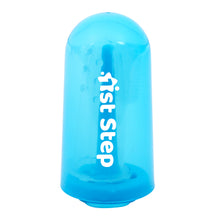 1st Step Silicone Finger Brush with Drying Rack-Blue