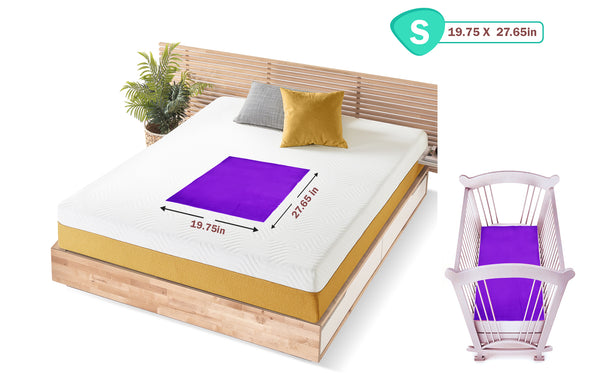 1st Step Supa - Dry Extra Absorbent Dry Sheet/Bed Protector/Mattress Protector (Purple, Small (50 * 70 cm))
