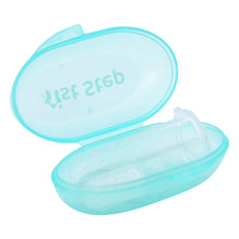 1st Step Silicone Finger Brush Pack of 2 With Carrying Case-Mint Green