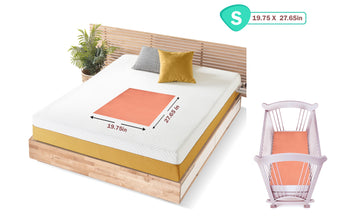 1st Step Supa - Dry Extra Absorbent Dry Sheet/Bed Protector/Mattress Protector (Orange, Small (50 * 70 cm))