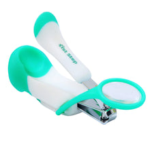 1st Step Easy Grip Baby Nail Clipper With Magnifying Glass-Mint Green