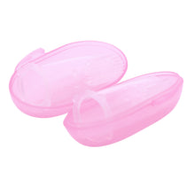 1st Step Silicone Finger Brush Pack of 2 With Carrying Case-Pink