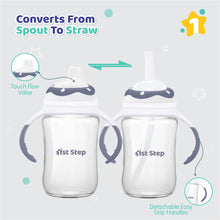 1st Step TRITAN Non-Spill Interchangeable Sipper/Sippy Cup With Soft Silicone Spout and Straw
